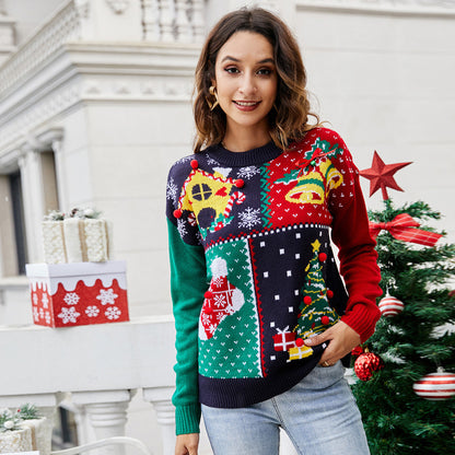 Women's Christmas Tree Snowflake Knitted Sweaters