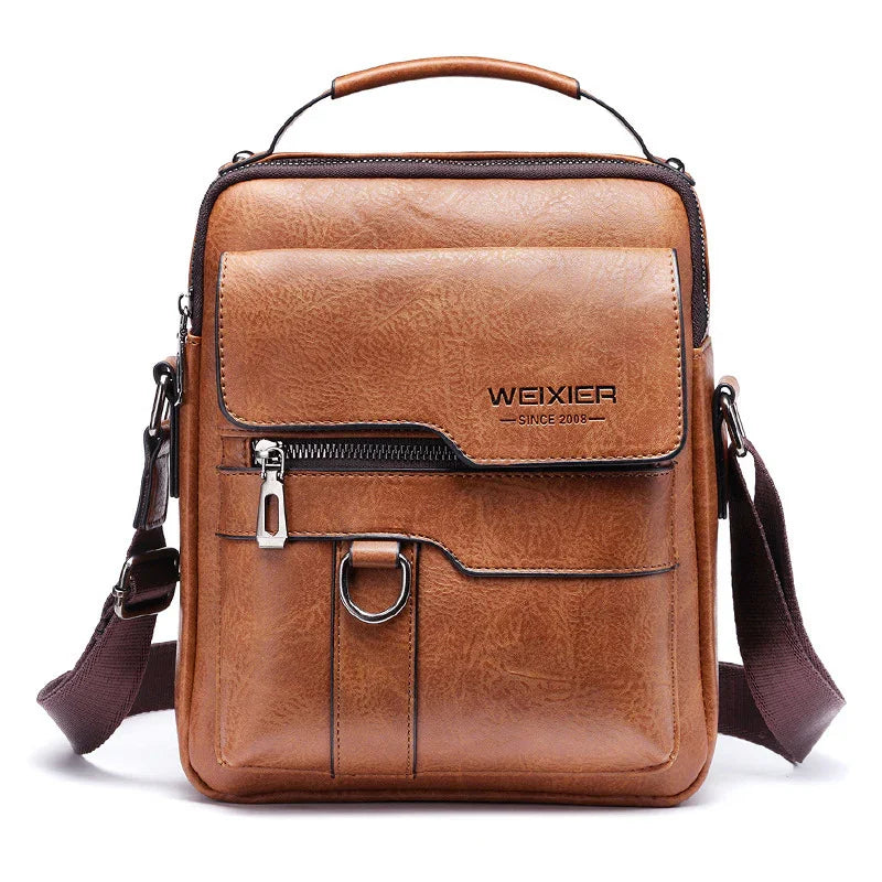 UrbanNomad™ Retro Crossbody Travel Bag – Waterproof PU Leather with Tablet Pocket