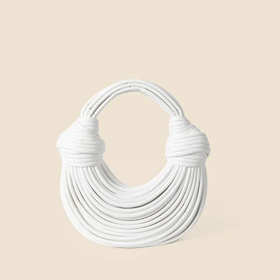 Glossy Woven Noodles Fashion Handbag - Hatuti