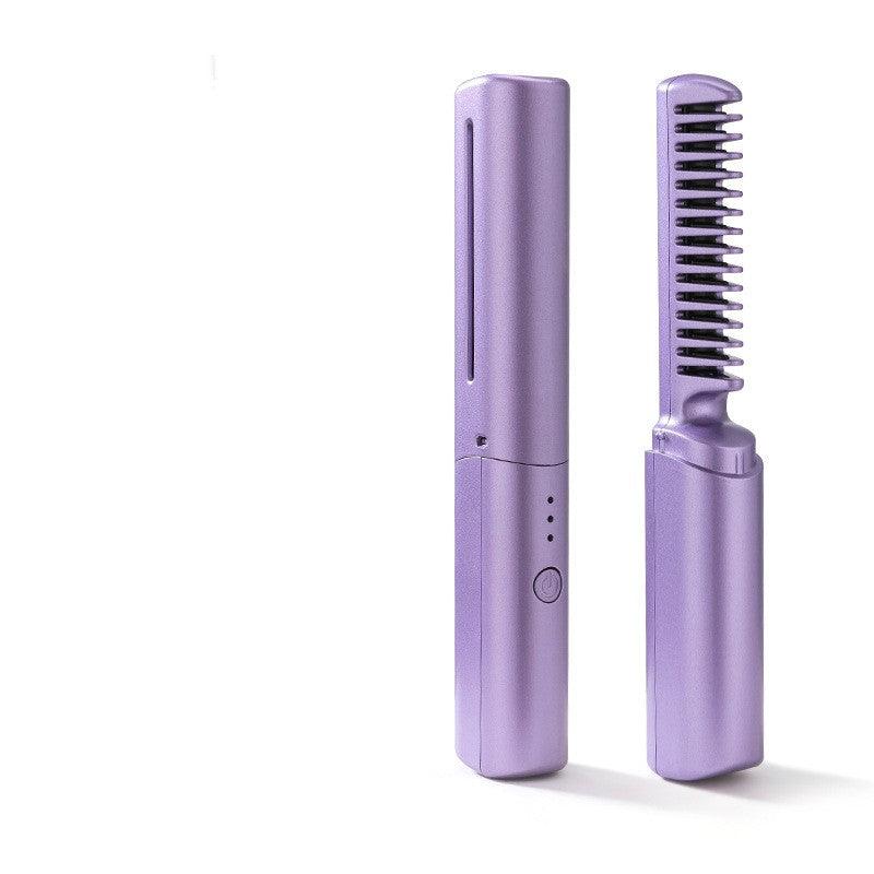 Professional Wireless Hair Straightener Curler Comb - Hatuti