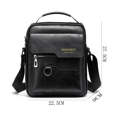 UrbanNomad™ Retro Crossbody Travel Bag – Waterproof PU Leather with Tablet Pocket
