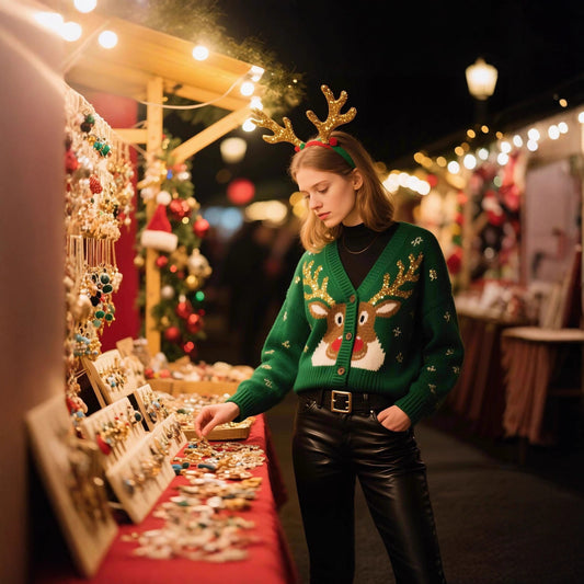 Christmas Sweater Women's Cardigan Deer Autumn And Winter