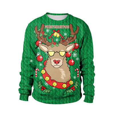 Ugly Christmas Sweater For gift Santa Elf Funny Pullove