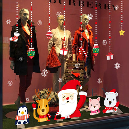 Wall Sticker Christmas Day Window Glass Decoration