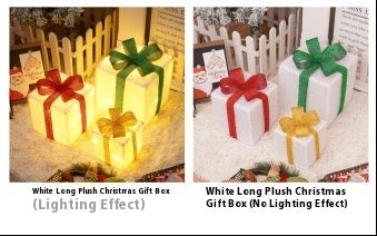 Led Christmas Gift Box Three-piece Set Lighting Chain Scene Layout Decorative Lights