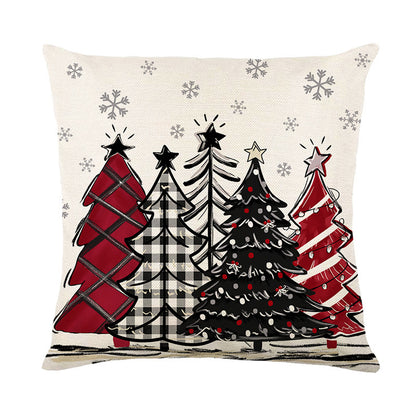 Christmas Cushion Cover Pillowcase Merry Christmas Decor For Home 2025 Xmas Ornament Happy NewYear Gift