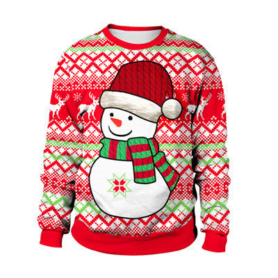 Ugly Christmas Sweater For gift Santa Elf Funny Pullove