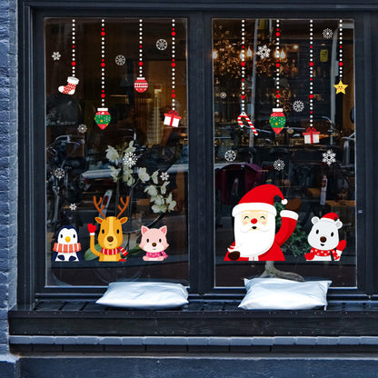 Wall Sticker Christmas Day Window Glass Decoration