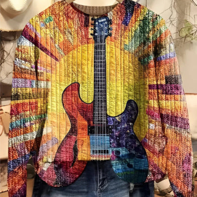 Christmas Printed Loose Round Neck Sweater