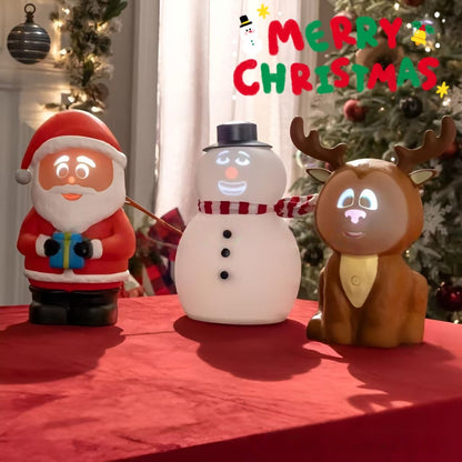 Talking Animated Blink Snowman With Light Up Eyes And Playful Voice