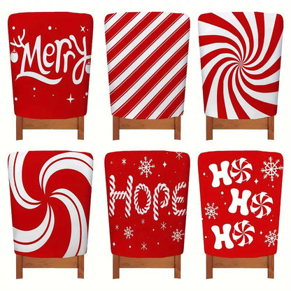 Home Festival Christmas Printing Atmosphere Chair Cover