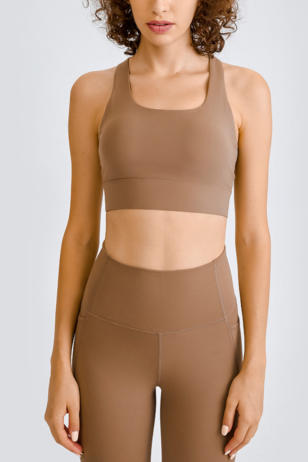 Millennia Cross Back Yoga Crop Top