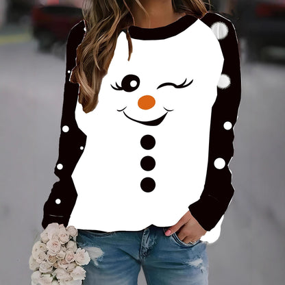 Women's Daily Casual Christmas Digital Printing Sweater