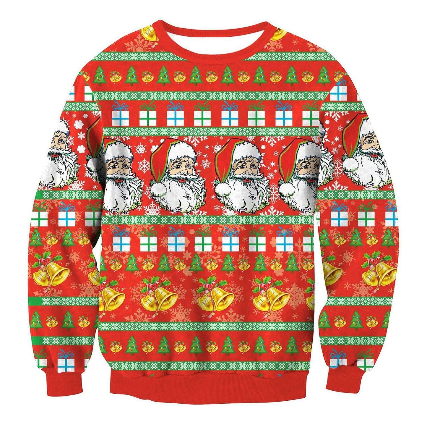Christmas Halloween Fashion Round Neck Sweater