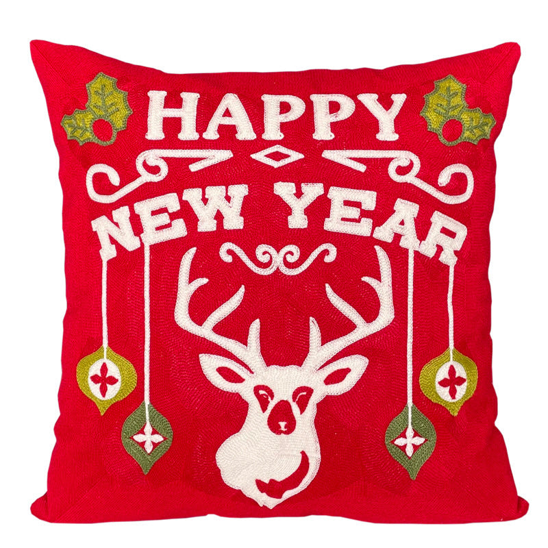 Christmas Gift New Year Cute Cartoon Office Cushion Throw Pillowcase