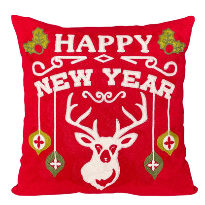Christmas Gift New Year Cute Cartoon Office Cushion Throw Pillowcase