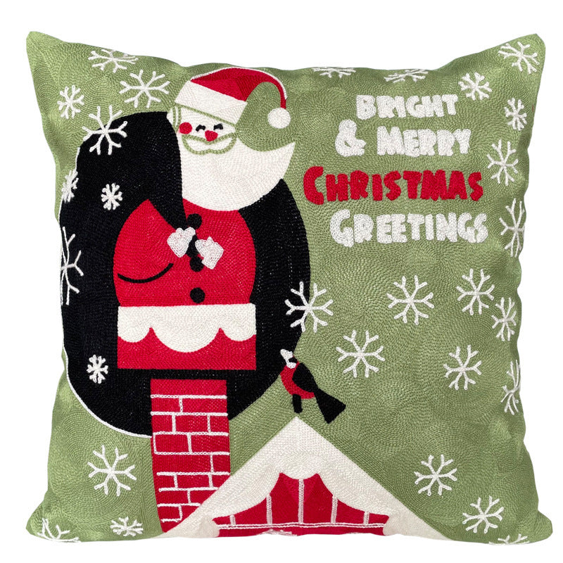 Christmas Gift New Year Cute Cartoon Office Cushion Throw Pillowcase