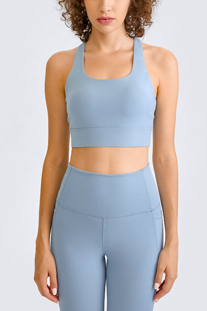 Millennia Cross Back Yoga Crop Top