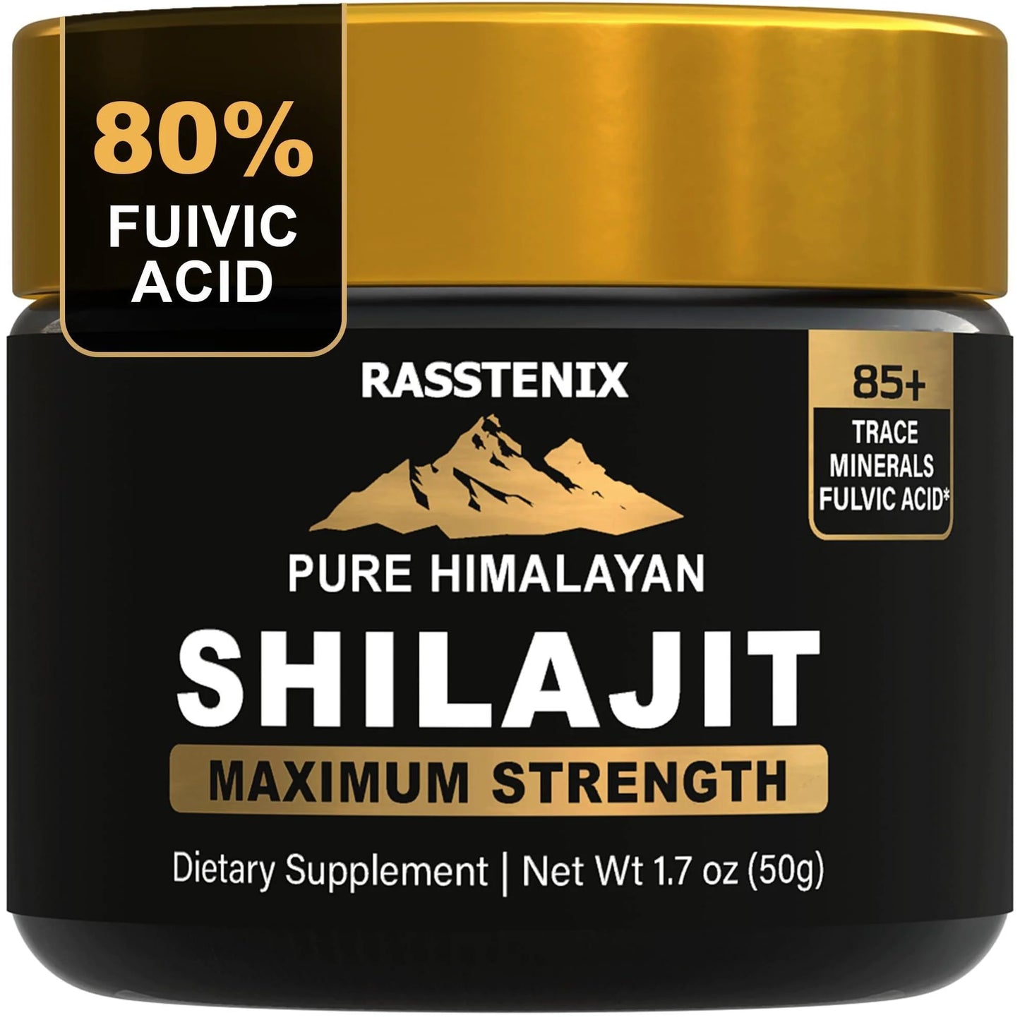 Shilajit Pure Himalayan Organic Shilajit Resin for Energy Maximum Potency