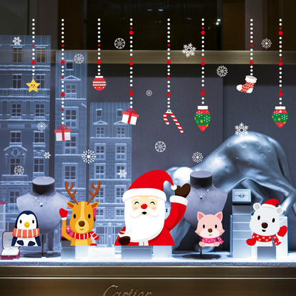 Wall Sticker Christmas Day Window Glass Decoration