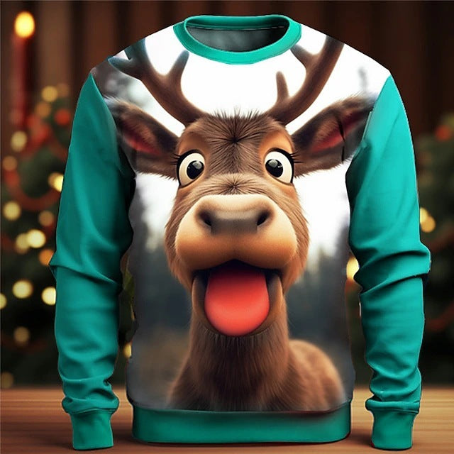 Christmas Halloween Fashion Round Neck Sweater