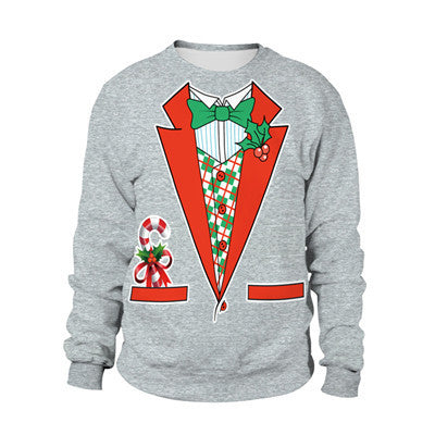 Ugly Christmas Sweater For gift Santa Elf Funny Pullove