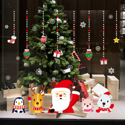 Wall Sticker Christmas Day Window Glass Decoration