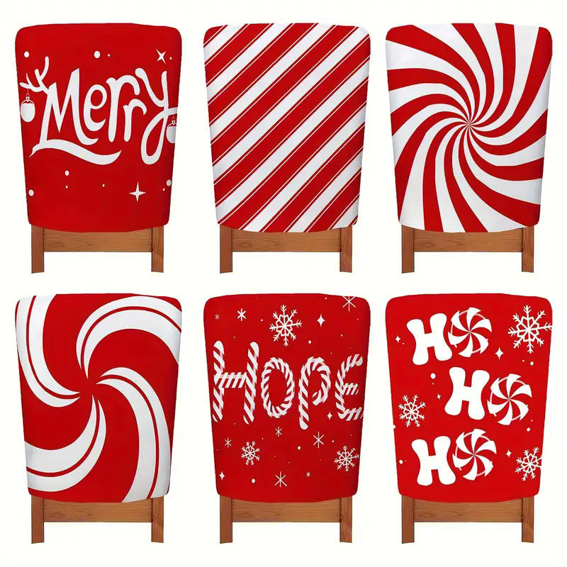 Home Festival Christmas Printing Atmosphere Chair Cover