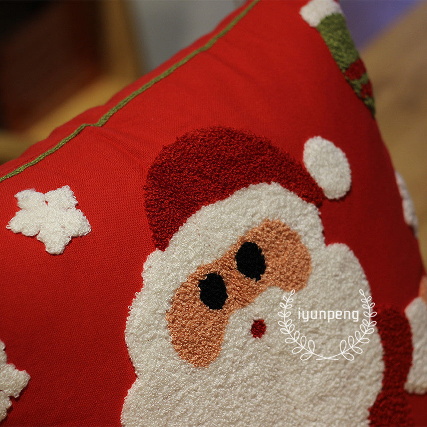 Christmas Gift New Year Cute Cartoon Office Cushion Throw Pillowcase