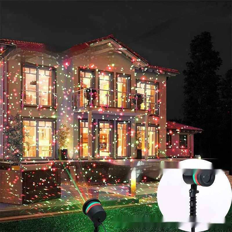 Christmas Projection Lamp Courtyard Starry Laser Laser Light Outdoor