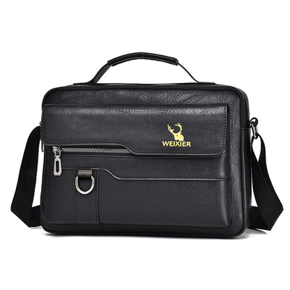 UrbanNomad™ Retro Crossbody Travel Bag – Waterproof PU Leather with Tablet Pocket
