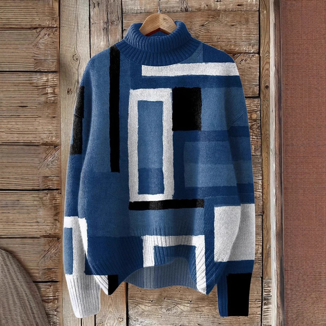 Christmas Women's Printed Wear Turtleneck Sweater