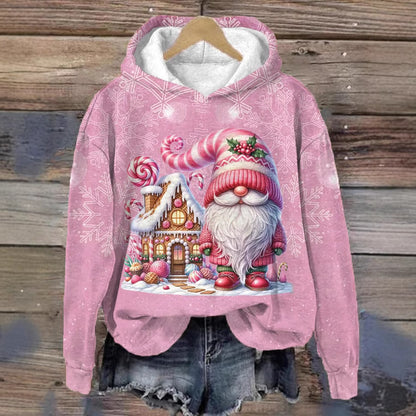 Christmas House 3D Digital Printing Hooded Sweater