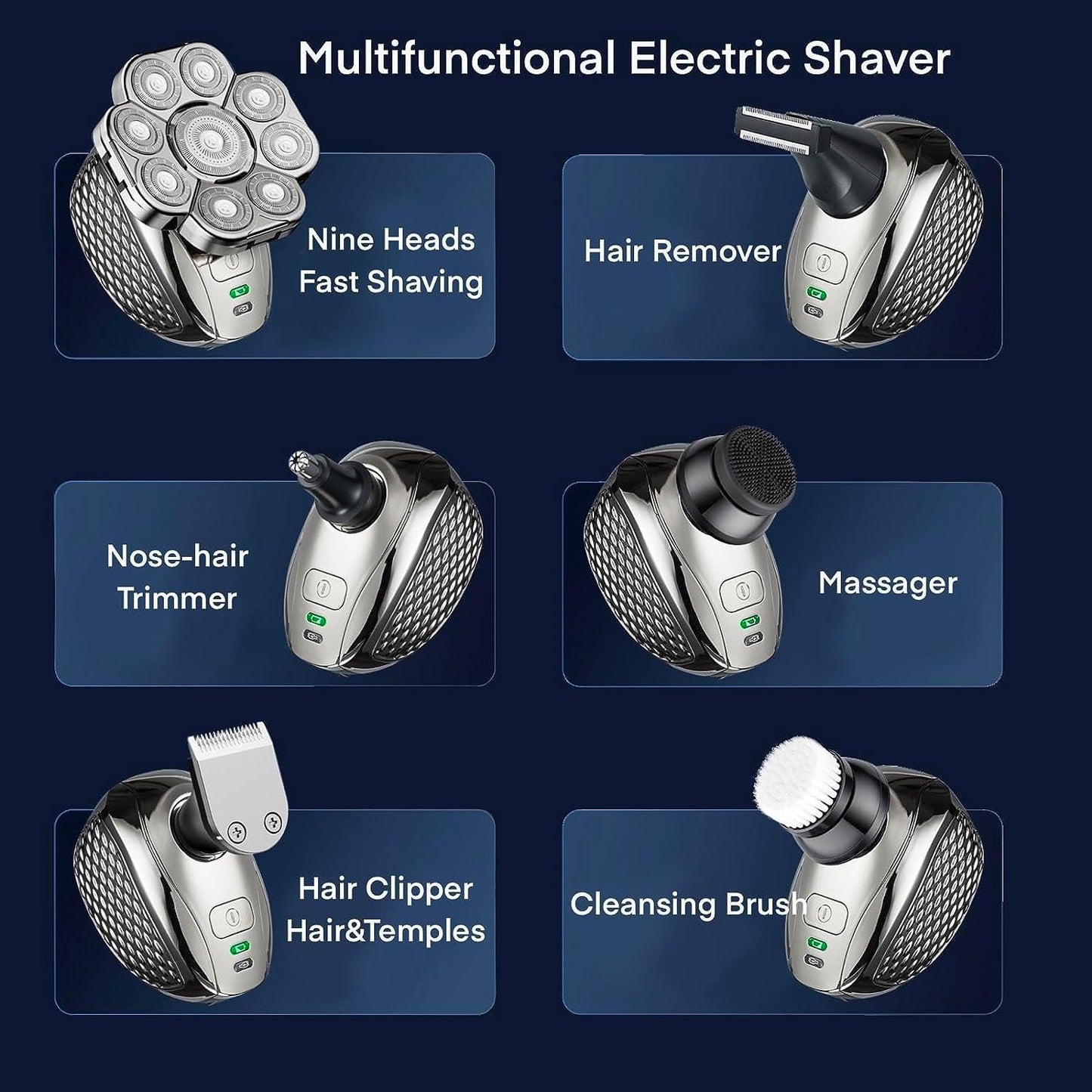 9D Smart Electric Hair Shaver - Hatuti