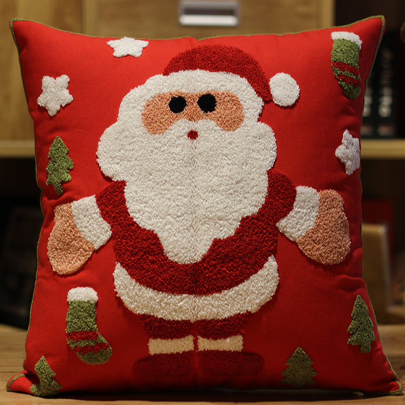 Christmas Gift New Year Cute Cartoon Office Cushion Throw Pillowcase