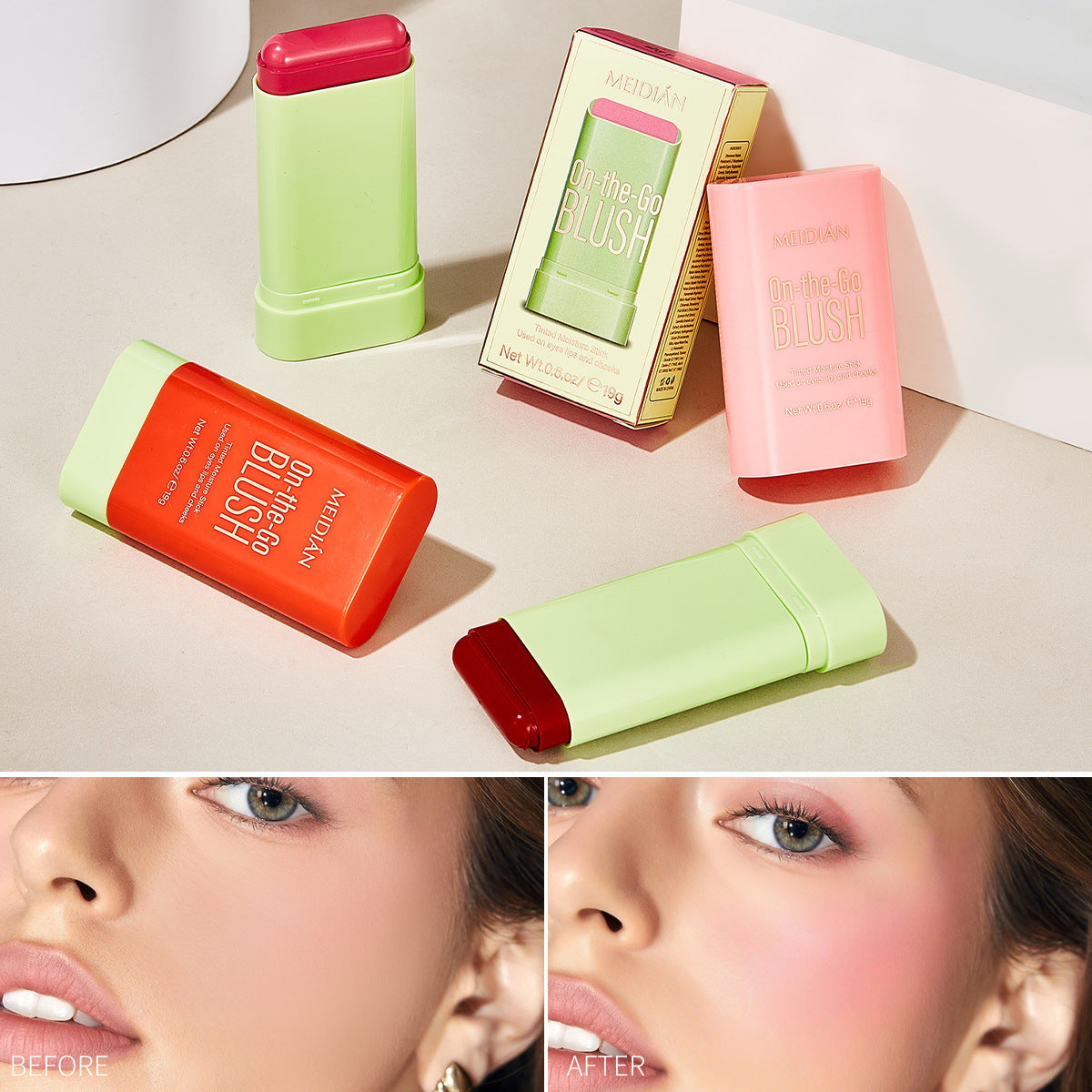 Blush Stick Natural Nude Makeup Repair Brightening