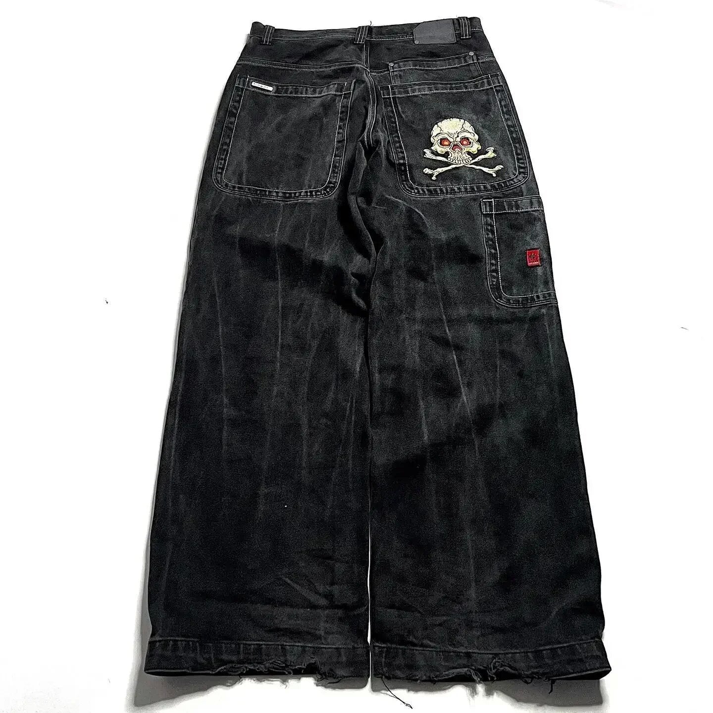 Loose Straight-Leg Jeans Retro Hip-Hop Gothic Street Clothing Casual Pants