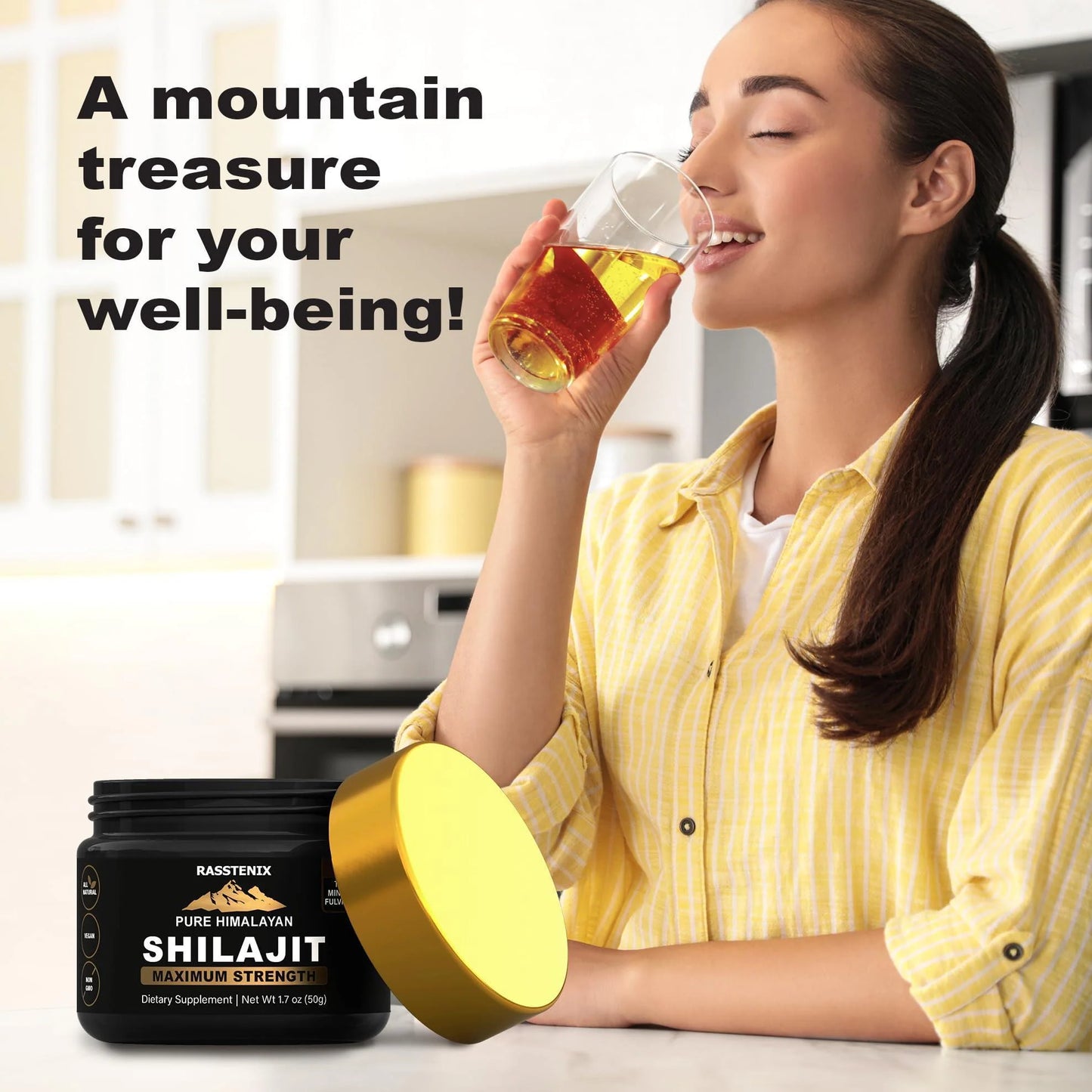 Shilajit Pure Himalayan Organic Shilajit Resin for Energy Maximum Potency