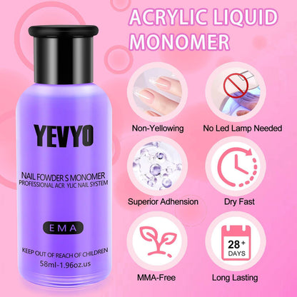 Acrylic Nail Kit With Nail Drill And UV Light,Professional Nail Kit Acrylic Set