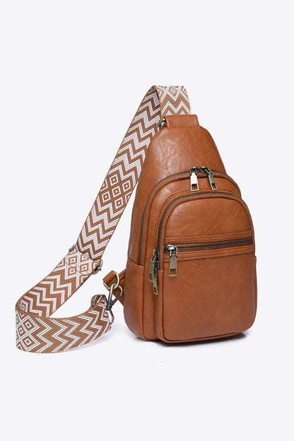 Adored It's Your Time PU Leather Sling Bag - Hatuti