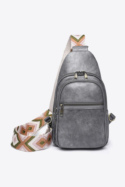 Adored It's Your Time PU Leather Sling Bag - Hatuti