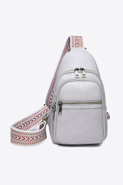 Adored It's Your Time PU Leather Sling Bag - Hatuti