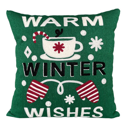 Christmas Gift New Year Cute Cartoon Office Cushion Throw Pillowcase