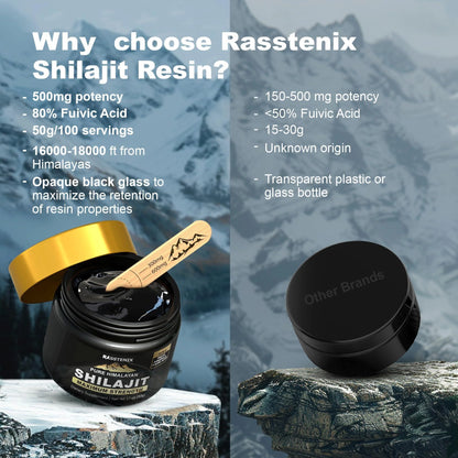 Shilajit Pure Himalayan Organic Shilajit Resin for Energy Maximum Potency
