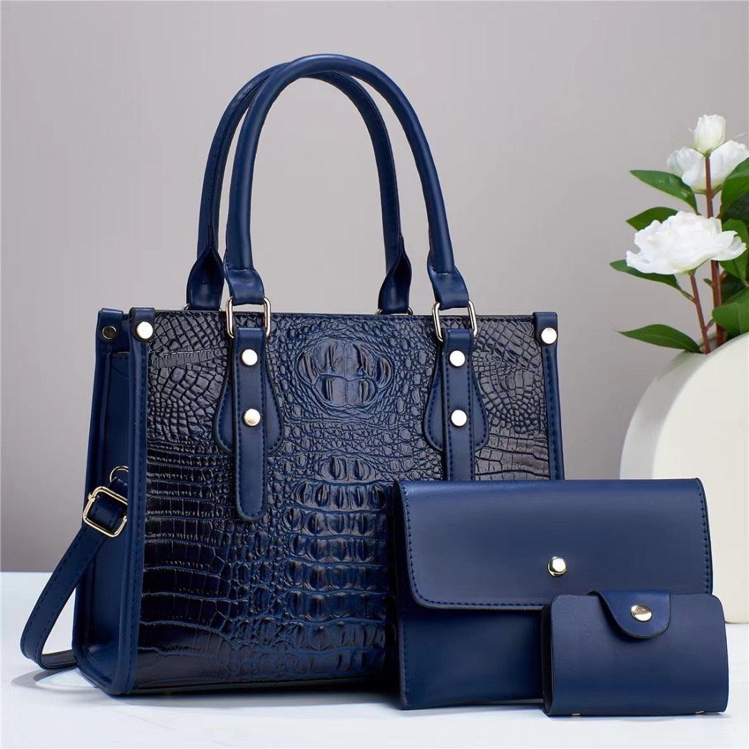 Contrast Color Minimalist Texture Three-piece Set - Hatuti