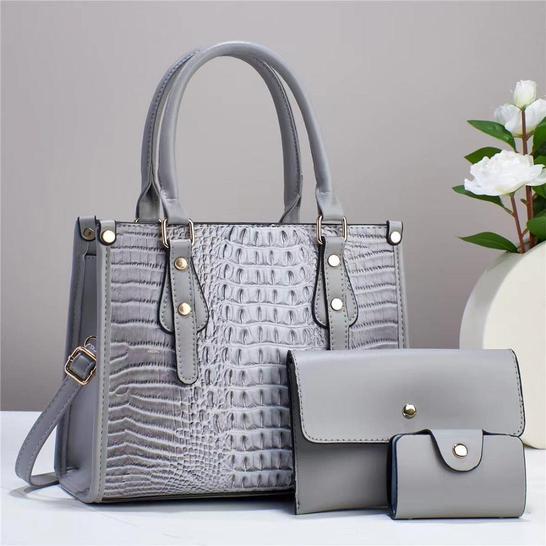 Contrast Color Minimalist Texture Three-piece Set - Hatuti