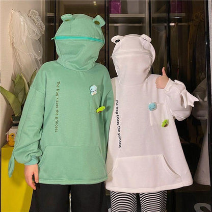 Couples Wear Frog Pullover Sweater Women - Hatuti