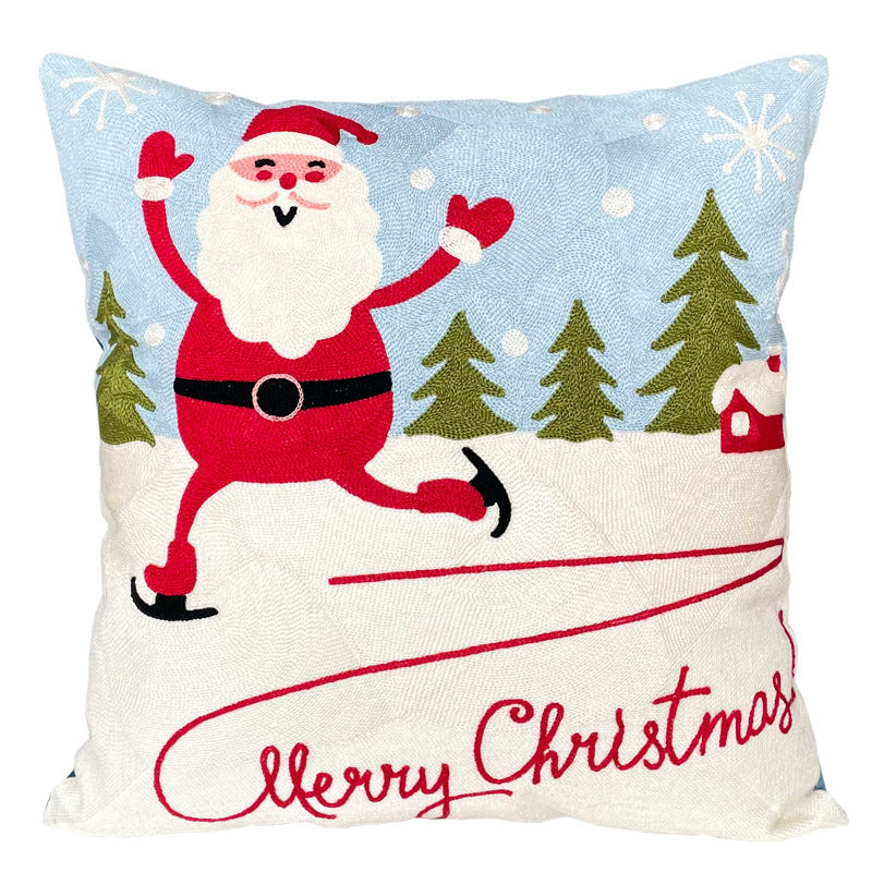 Christmas Gift New Year Cute Cartoon Office Cushion Throw Pillowcase