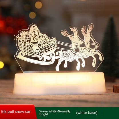 3D Illusion Christmas LED Night Light - Magical Acrylic Lamp for Kids & Home Décor | Perfect Holiday Gift