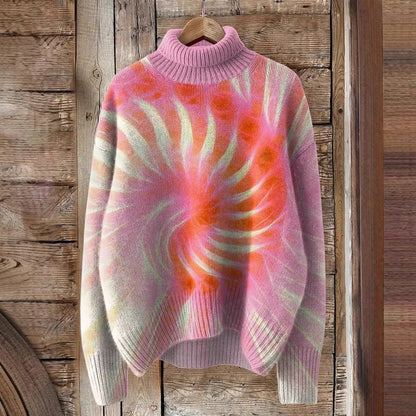 Christmas Women's Printed Wear Turtleneck Sweater